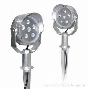 LED Garden Light with Patent Pending Design and >0.9 Power Factor, 6-piece LED Quantity